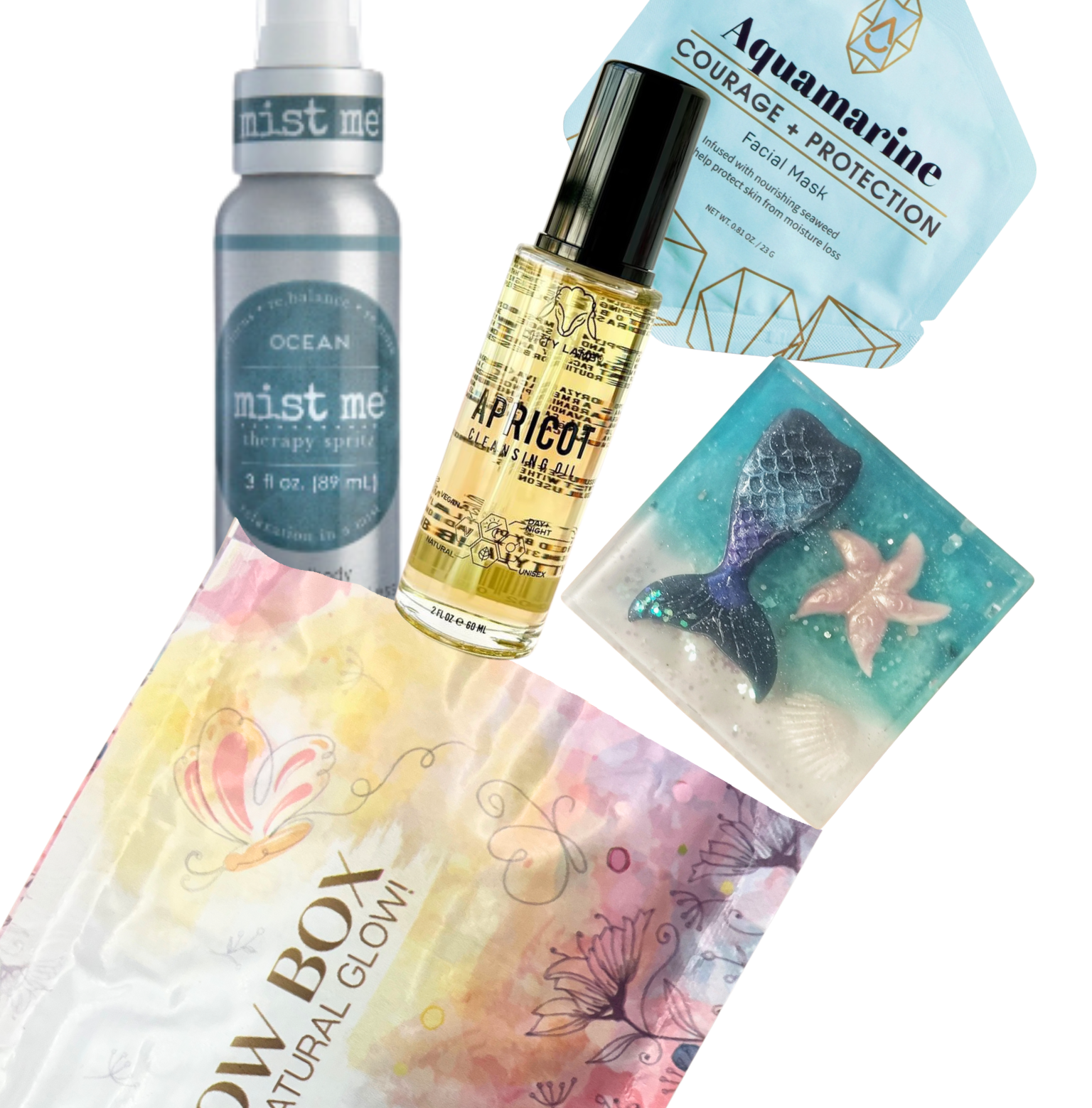Contents of a past GenGlow bubble mailer